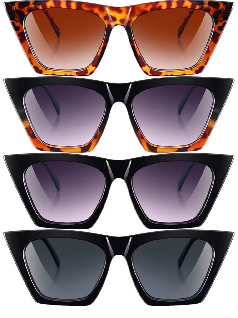 Tortoiseshell Sunglasses with Purple Lenses
